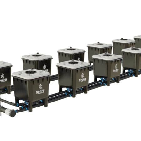 HydraMax 12 bucket, 2 row deep water culture system