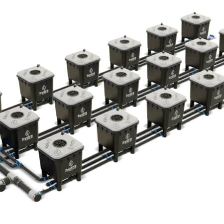 HydraMax 18 bucket, 3 row deep water culture system