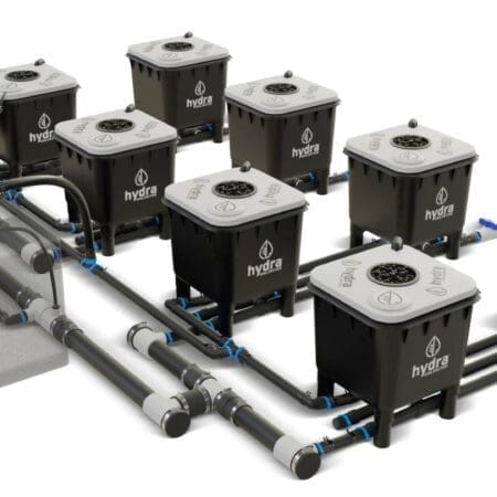 HydraMax 8 bucket, 4 row deep water culture system