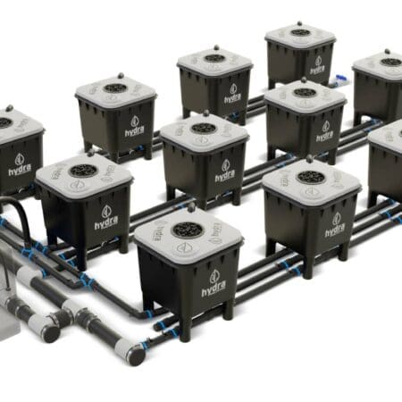 HydraMax 12 bucket, 3 row deep water culture system