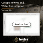 Canopy Volume and Water Consumption Technical Brief