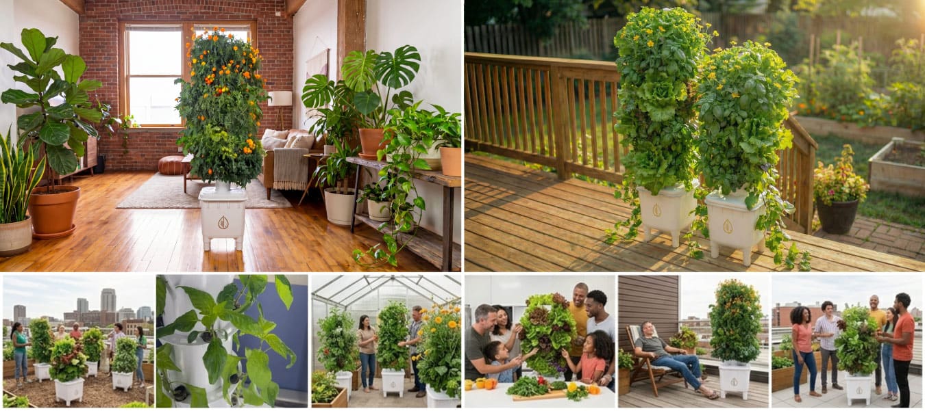 Hydra Tower Vertical Hydroponic Garden Shop Page
